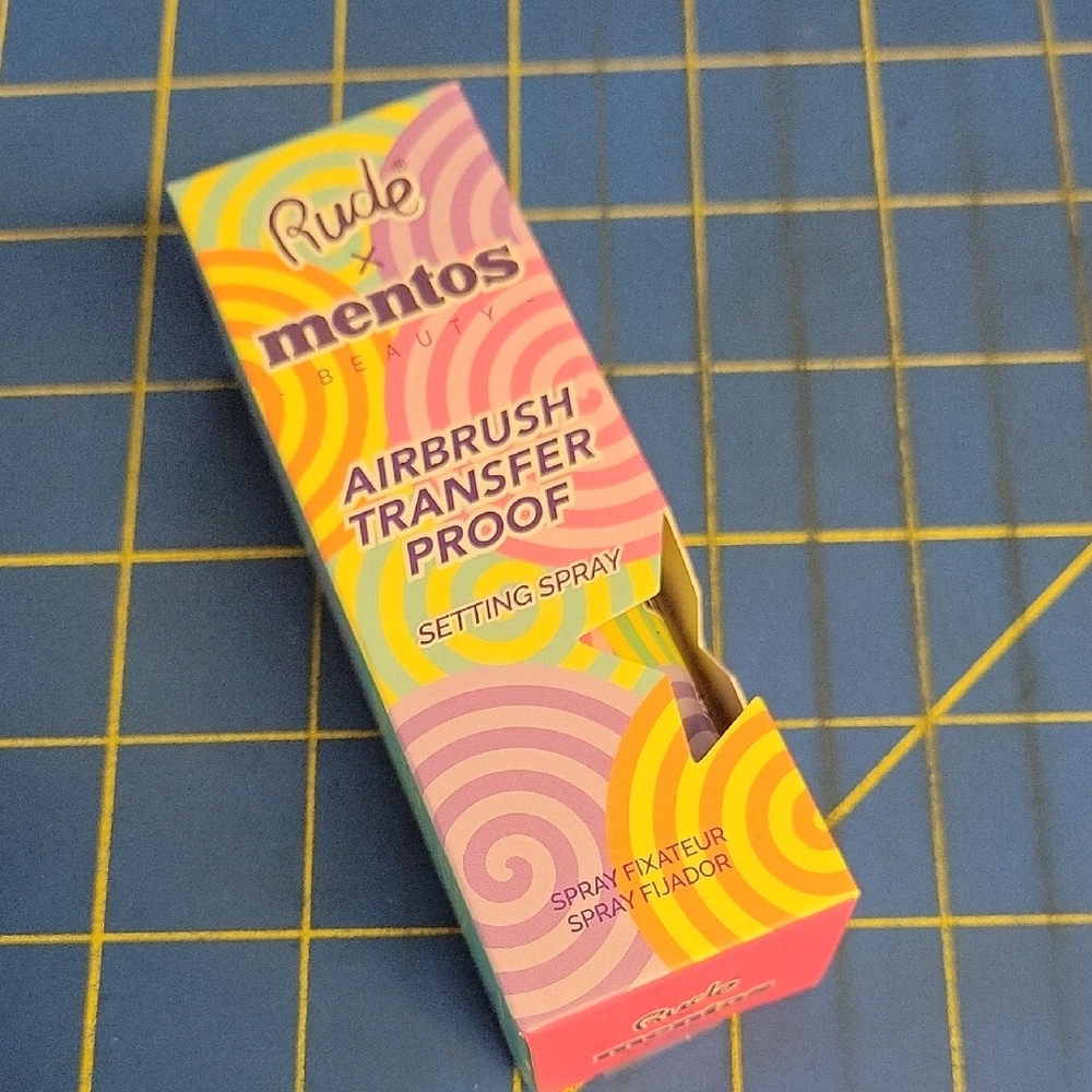 RUDE Mentos Beauty Airbrush Transfer Proof Setting Spray 45ml New in Box